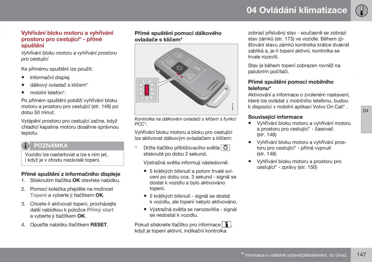 Volvo XC70 Cross Country II 2 navod k obsludze / page 149