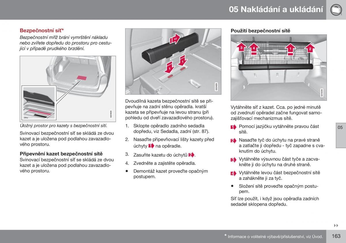 Volvo XC70 Cross Country II 2 navod k obsludze / page 165