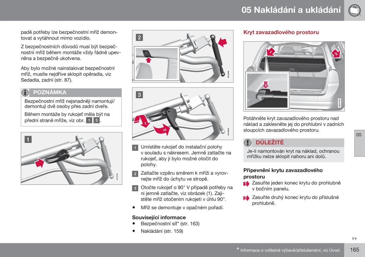 Volvo XC70 Cross Country II 2 navod k obsludze / page 167