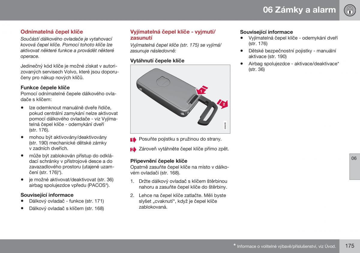 Volvo XC70 Cross Country II 2 navod k obsludze / page 177