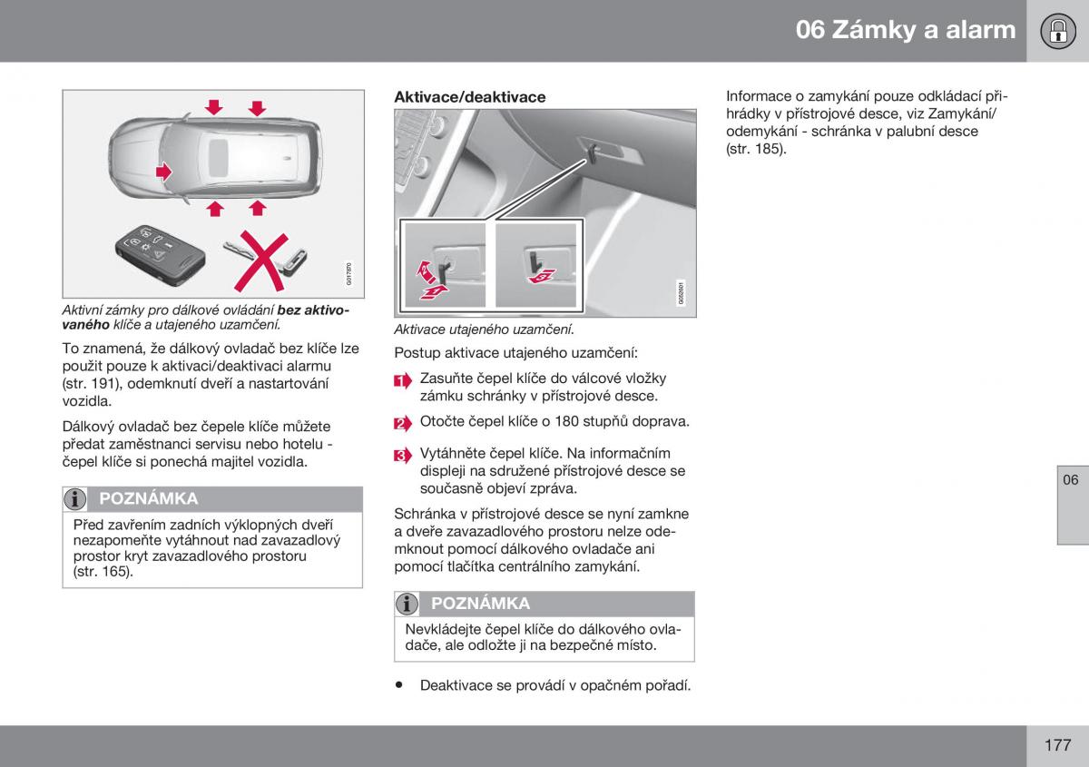 Volvo XC70 Cross Country II 2 navod k obsludze / page 179