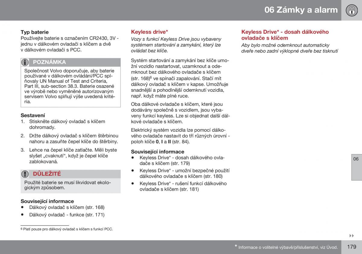 Volvo XC70 Cross Country II 2 navod k obsludze / page 181