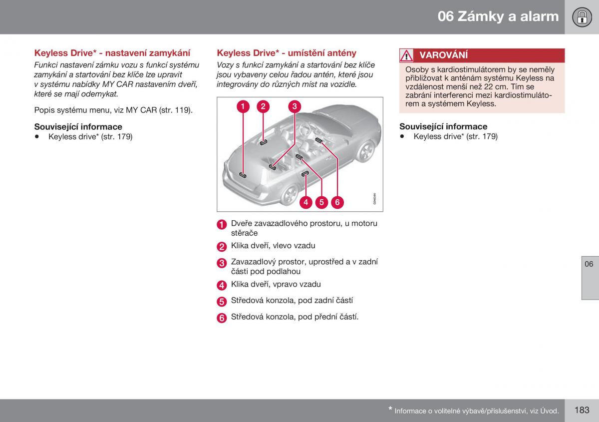 Volvo XC70 Cross Country II 2 navod k obsludze / page 185