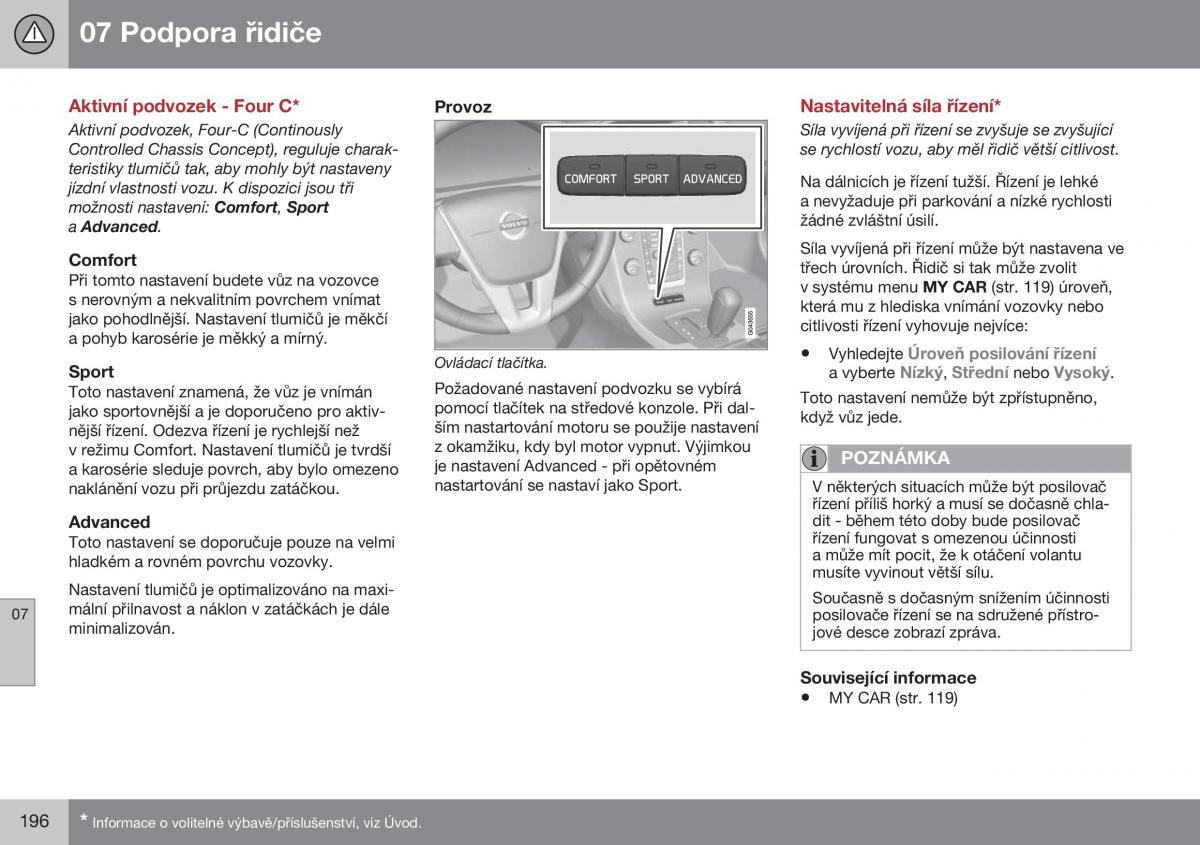 Volvo XC70 Cross Country II 2 navod k obsludze / page 198