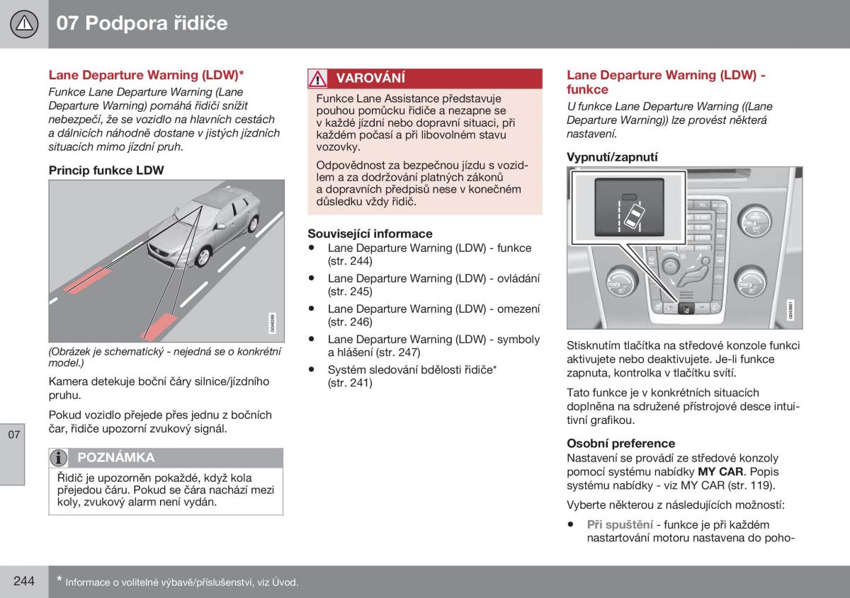 Volvo XC70 Cross Country II 2 navod k obsludze / page 246