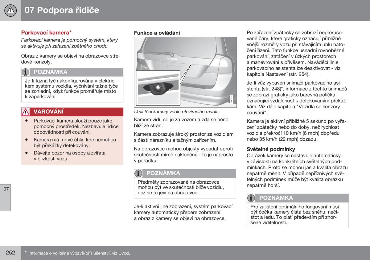 Volvo XC70 Cross Country II 2 navod k obsludze / page 254