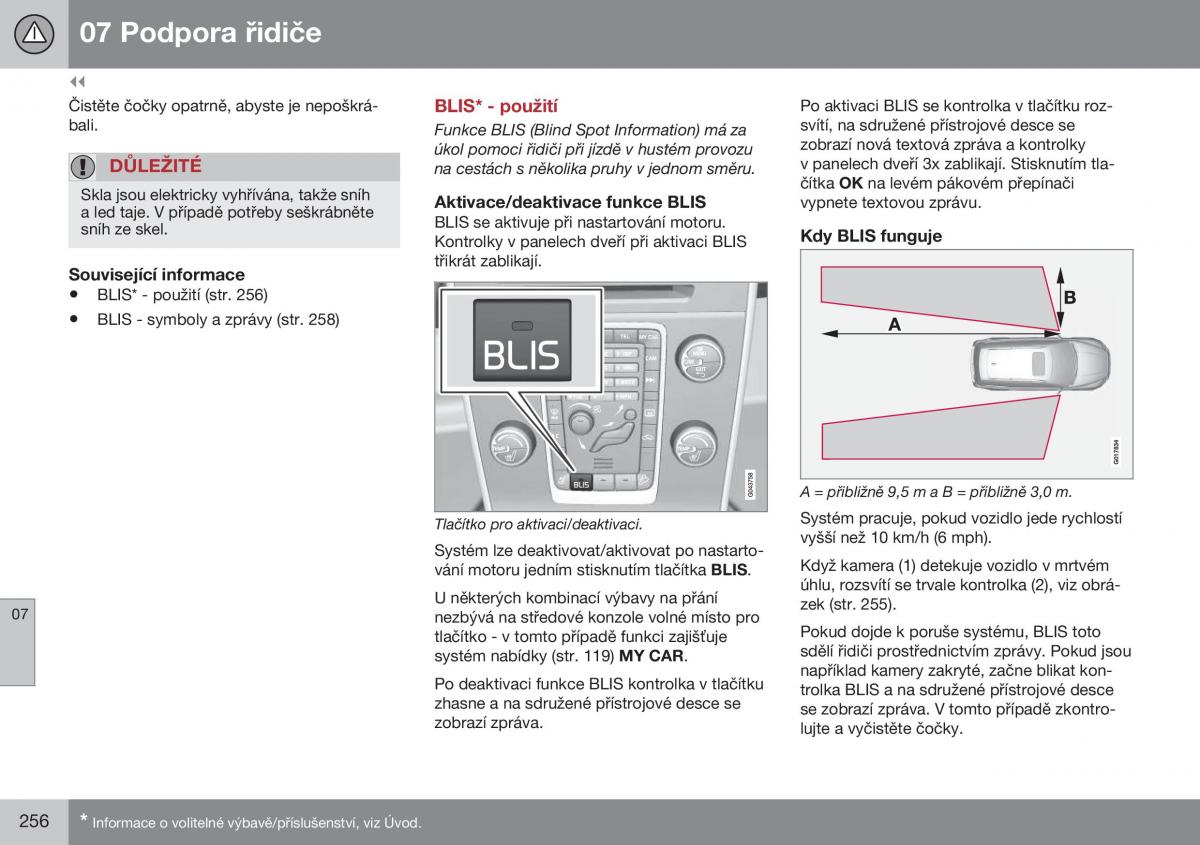 Volvo XC70 Cross Country II 2 navod k obsludze / page 258