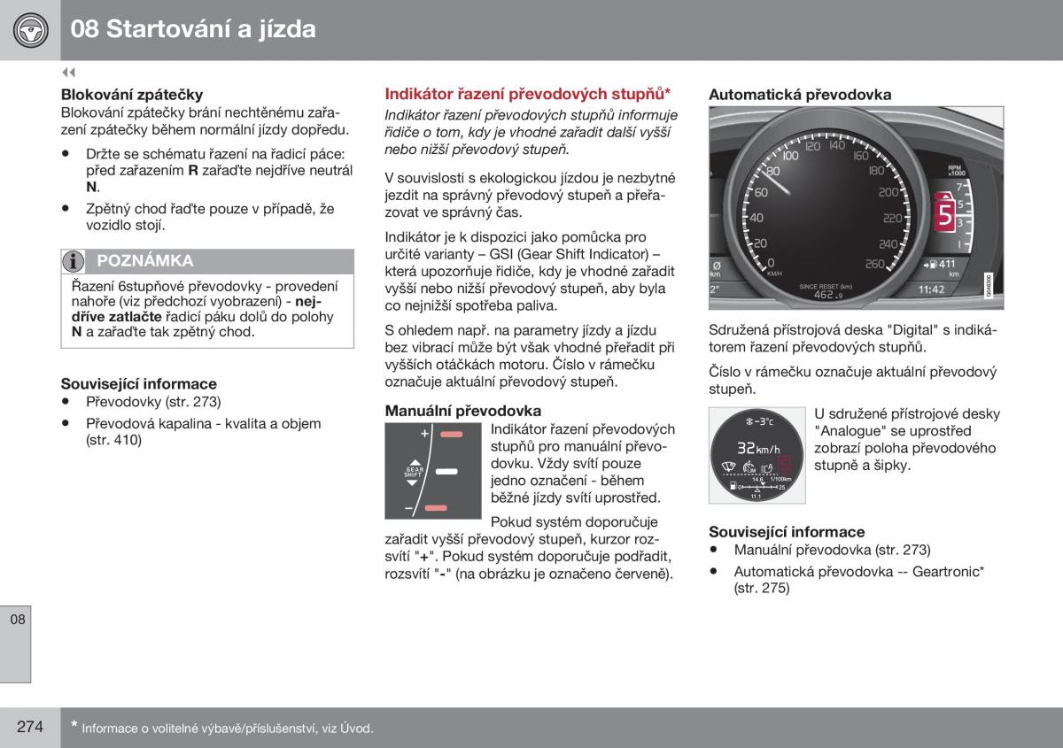 Volvo XC70 Cross Country II 2 navod k obsludze / page 276