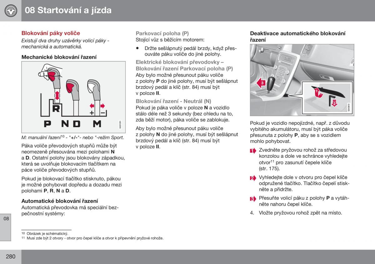 Volvo XC70 Cross Country II 2 navod k obsludze / page 282