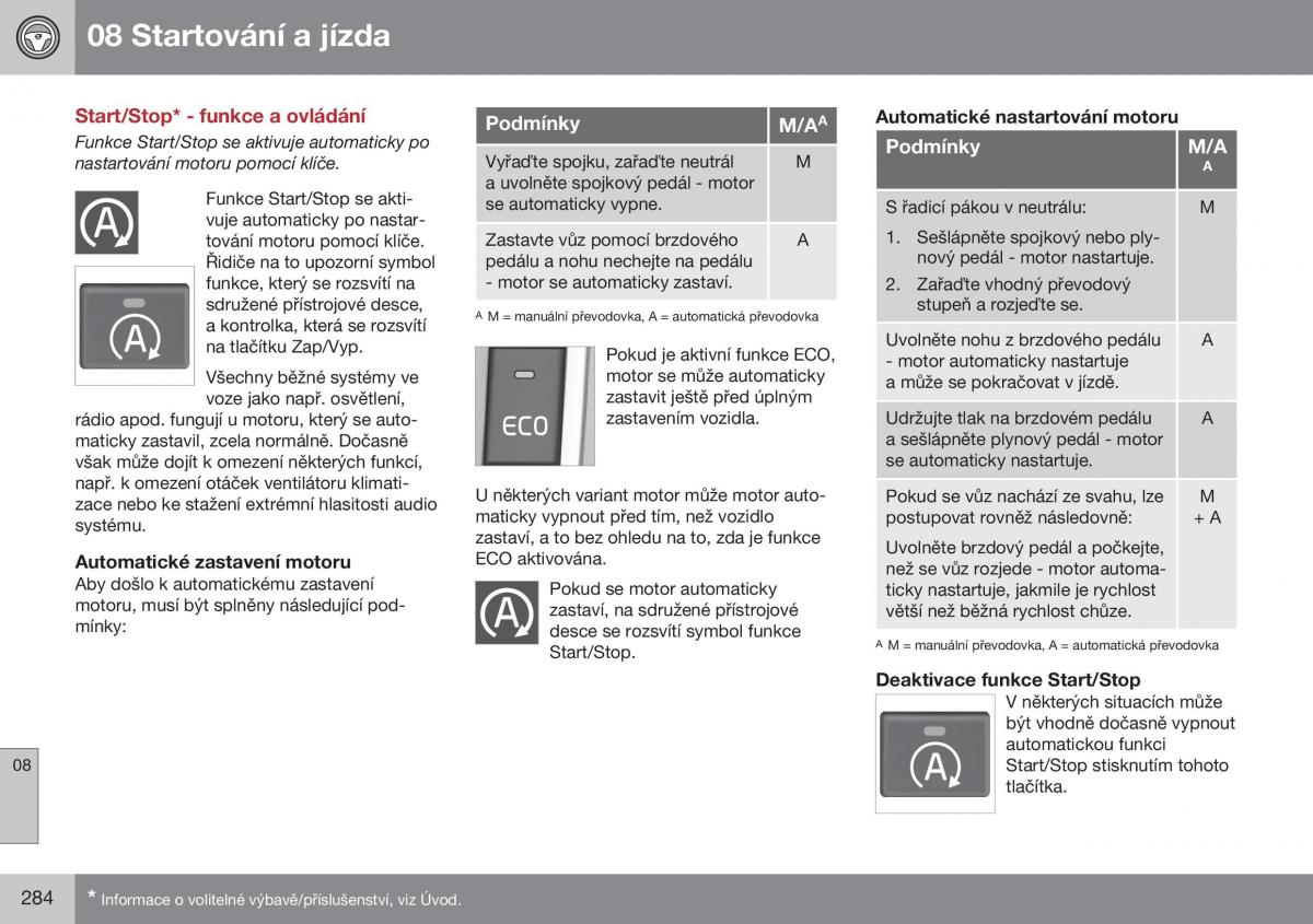 Volvo XC70 Cross Country II 2 navod k obsludze / page 286