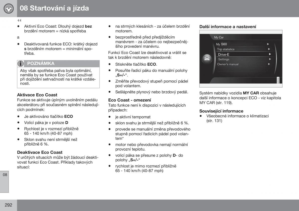 Volvo XC70 Cross Country II 2 navod k obsludze / page 294