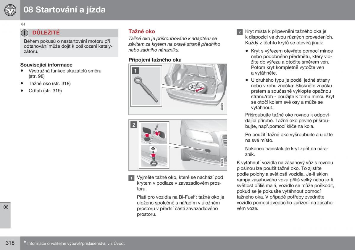 Volvo XC70 Cross Country II 2 navod k obsludze / page 320