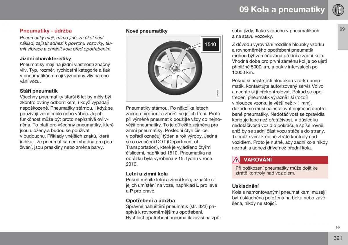 Volvo XC70 Cross Country II 2 navod k obsludze / page 323