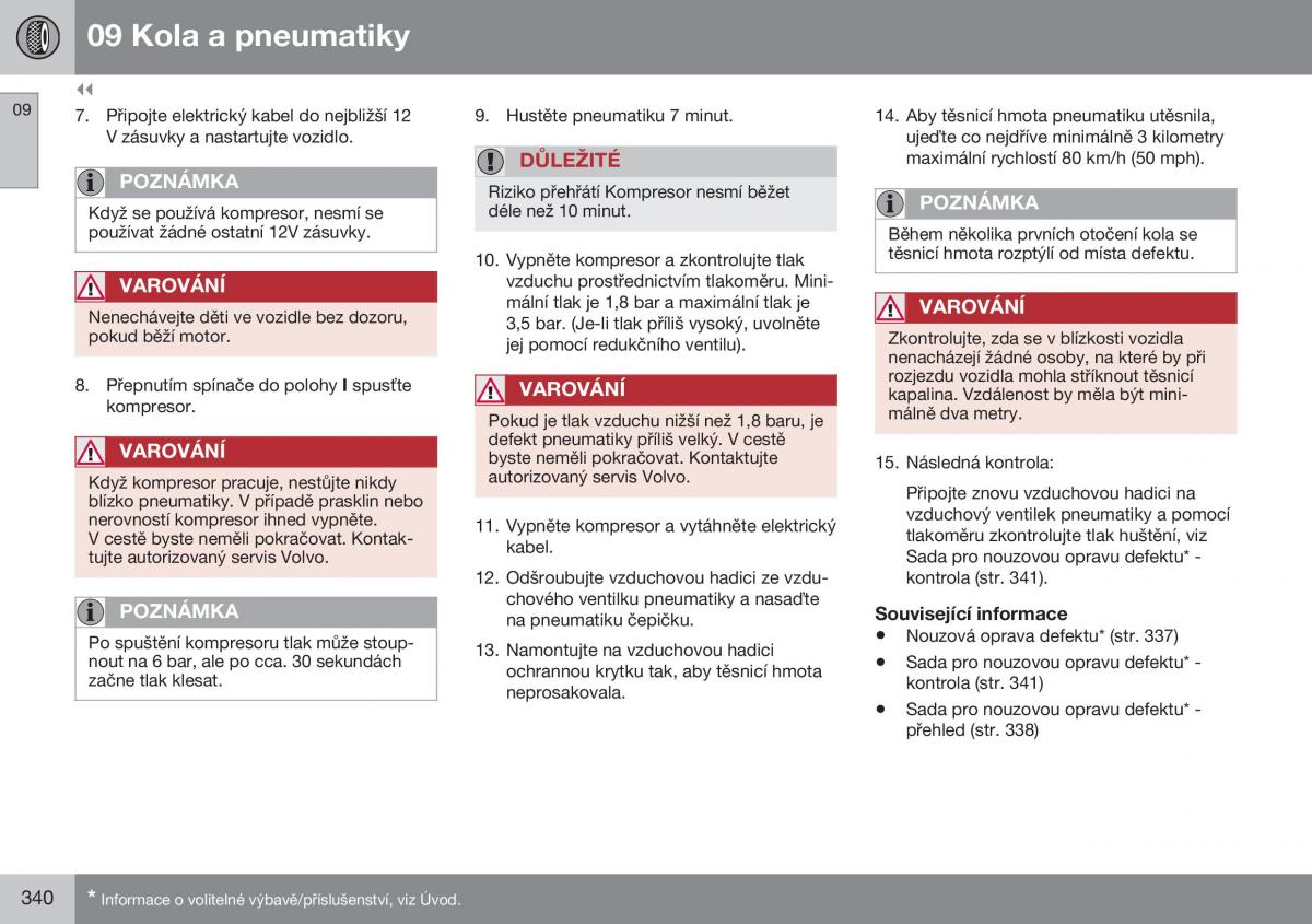 Volvo XC70 Cross Country II 2 navod k obsludze / page 342