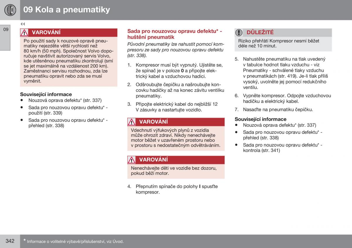 Volvo XC70 Cross Country II 2 navod k obsludze / page 344
