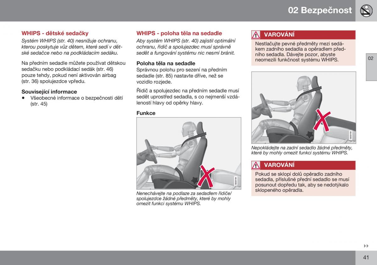 Volvo XC70 Cross Country II 2 navod k obsludze / page 43