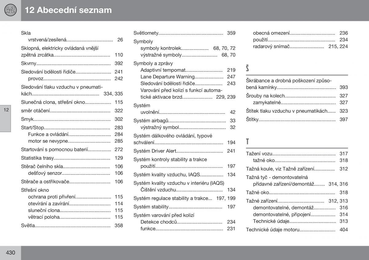 Volvo XC70 Cross Country II 2 navod k obsludze / page 432