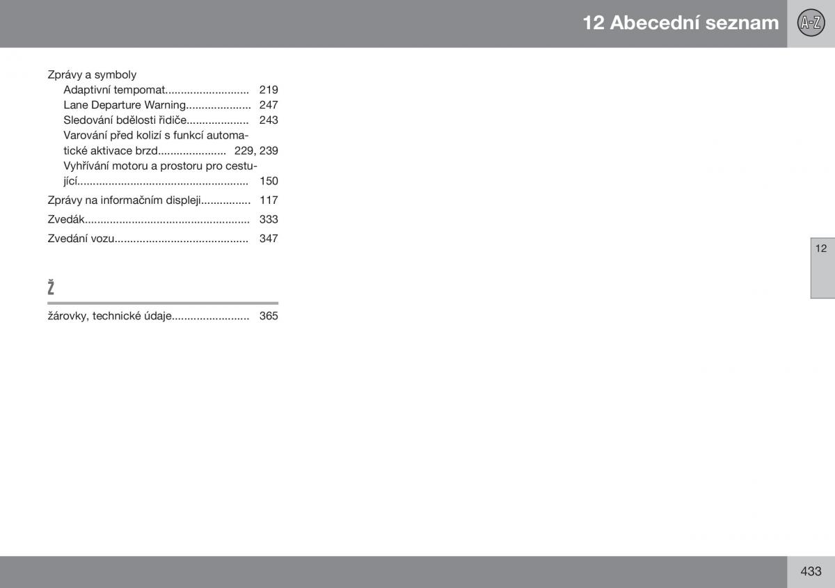 Volvo XC70 Cross Country II 2 navod k obsludze / page 435