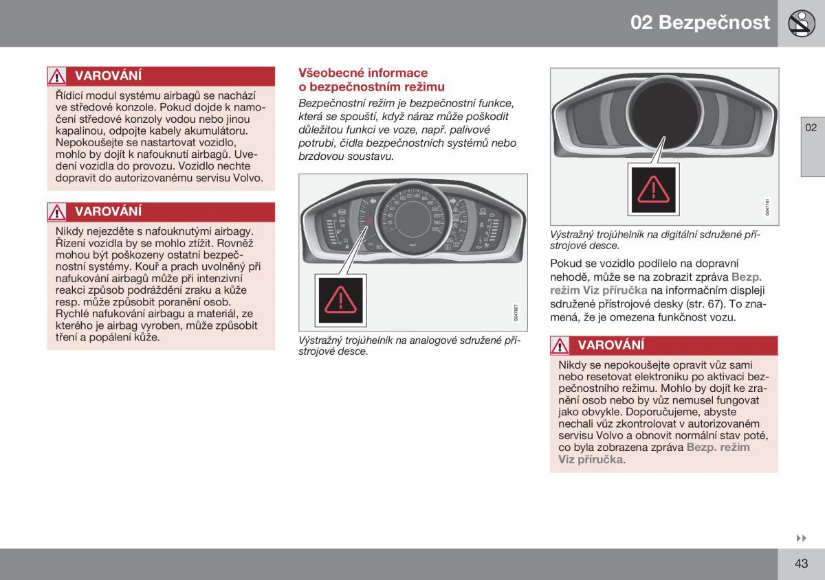 Volvo XC70 Cross Country II 2 navod k obsludze / page 45