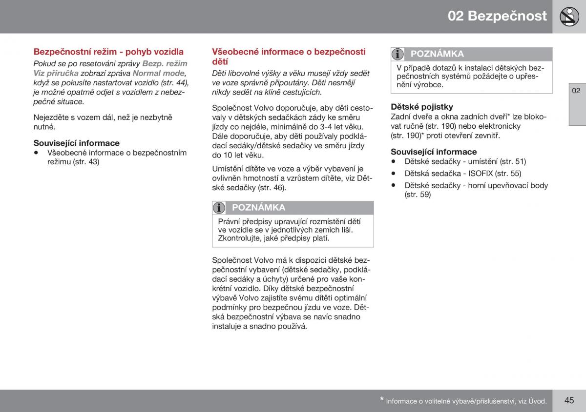 Volvo XC70 Cross Country II 2 navod k obsludze / page 47