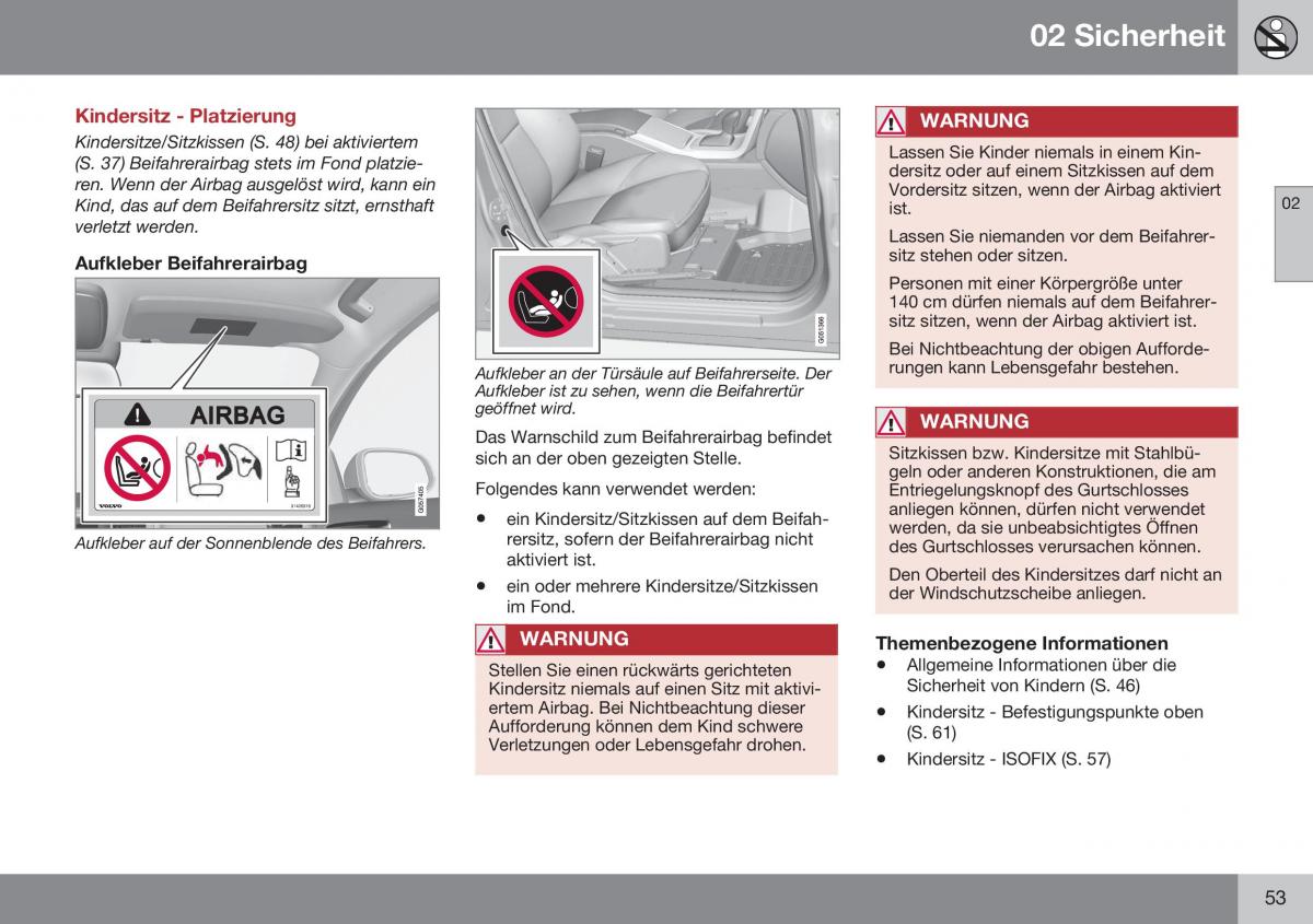 Volvo XC70 Cross Country II 2 Handbuch / page 55