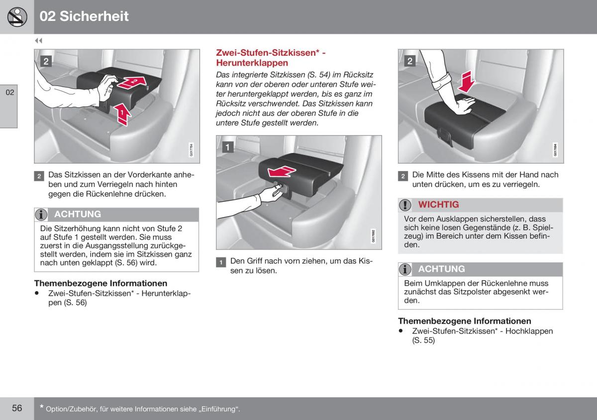 Volvo XC70 Cross Country II 2 Handbuch / page 58