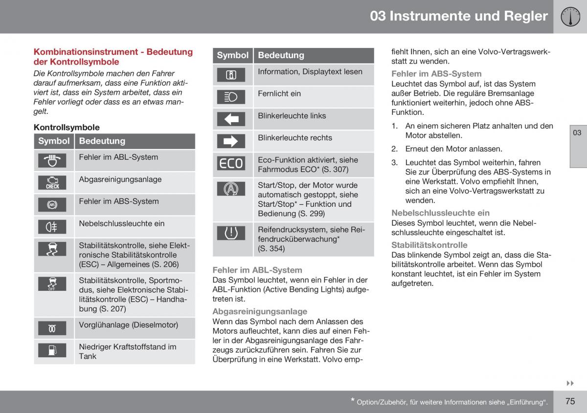 Volvo XC70 Cross Country II 2 Handbuch / page 77