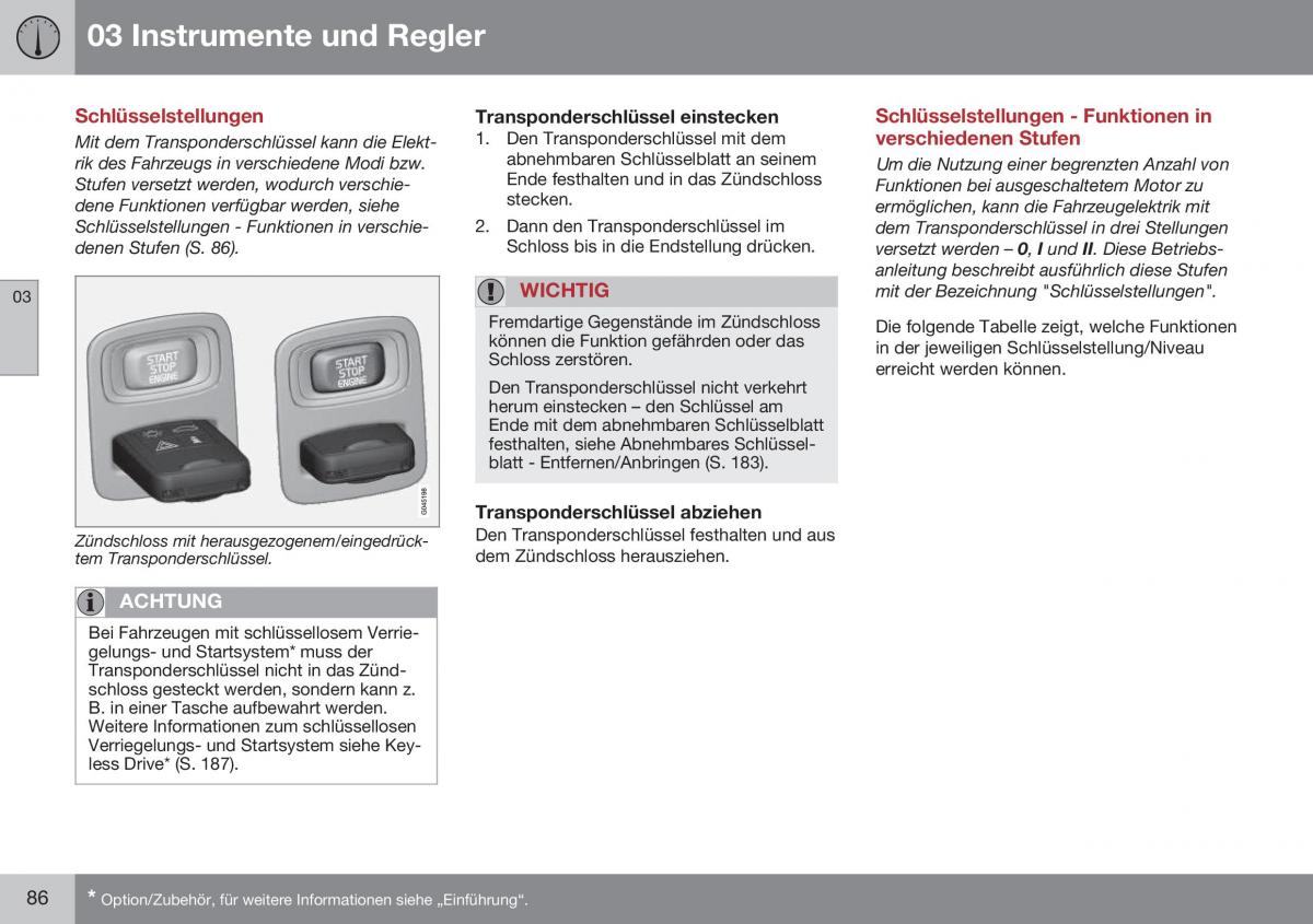 Volvo XC70 Cross Country II 2 Handbuch / page 88