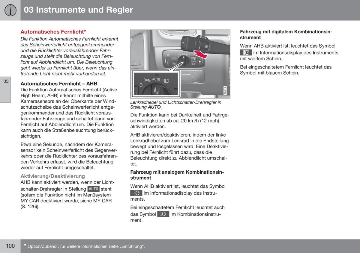 Volvo XC70 Cross Country II 2 Handbuch / page 102