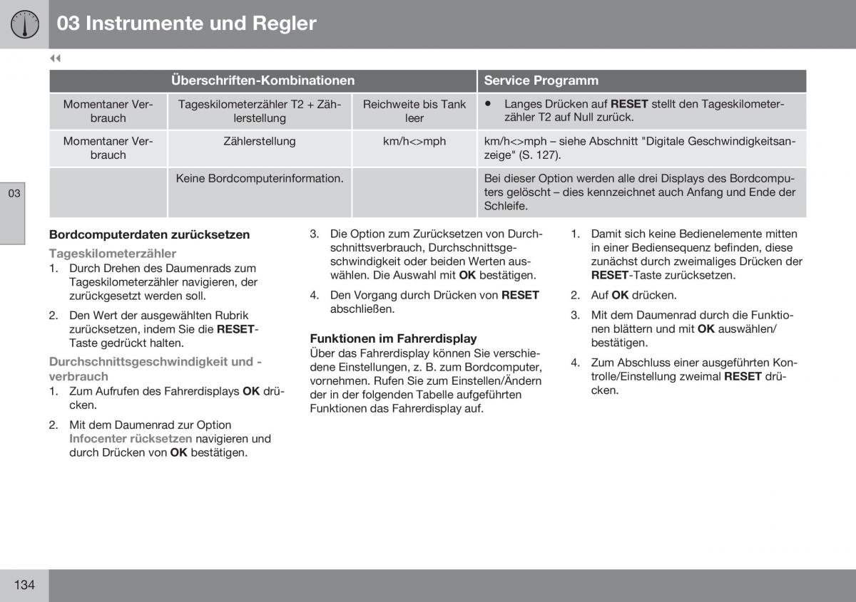 Volvo XC70 Cross Country II 2 Handbuch / page 136