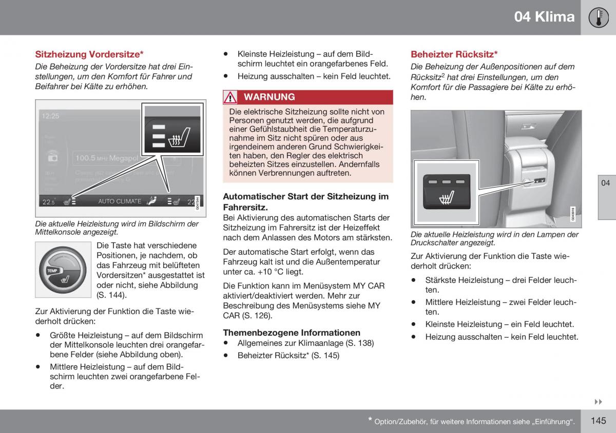 Volvo XC70 Cross Country II 2 Handbuch / page 147