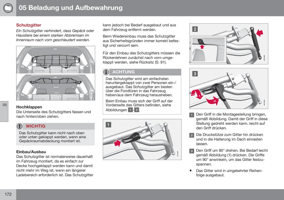 Volvo XC70 Cross Country II 2 Handbuch / page 174