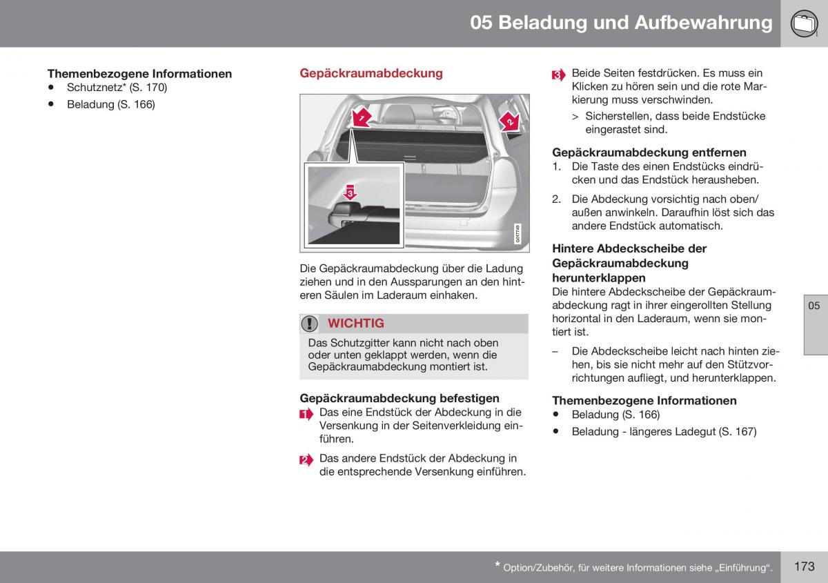 Volvo XC70 Cross Country II 2 Handbuch / page 175