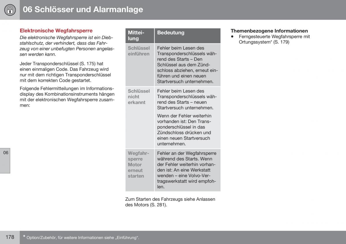 Volvo XC70 Cross Country II 2 Handbuch / page 180