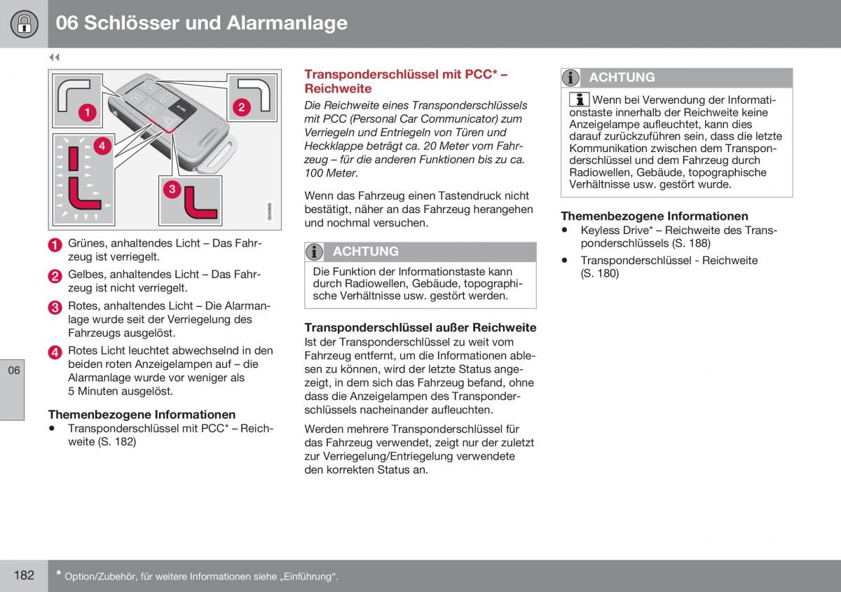 Volvo XC70 Cross Country II 2 Handbuch / page 184