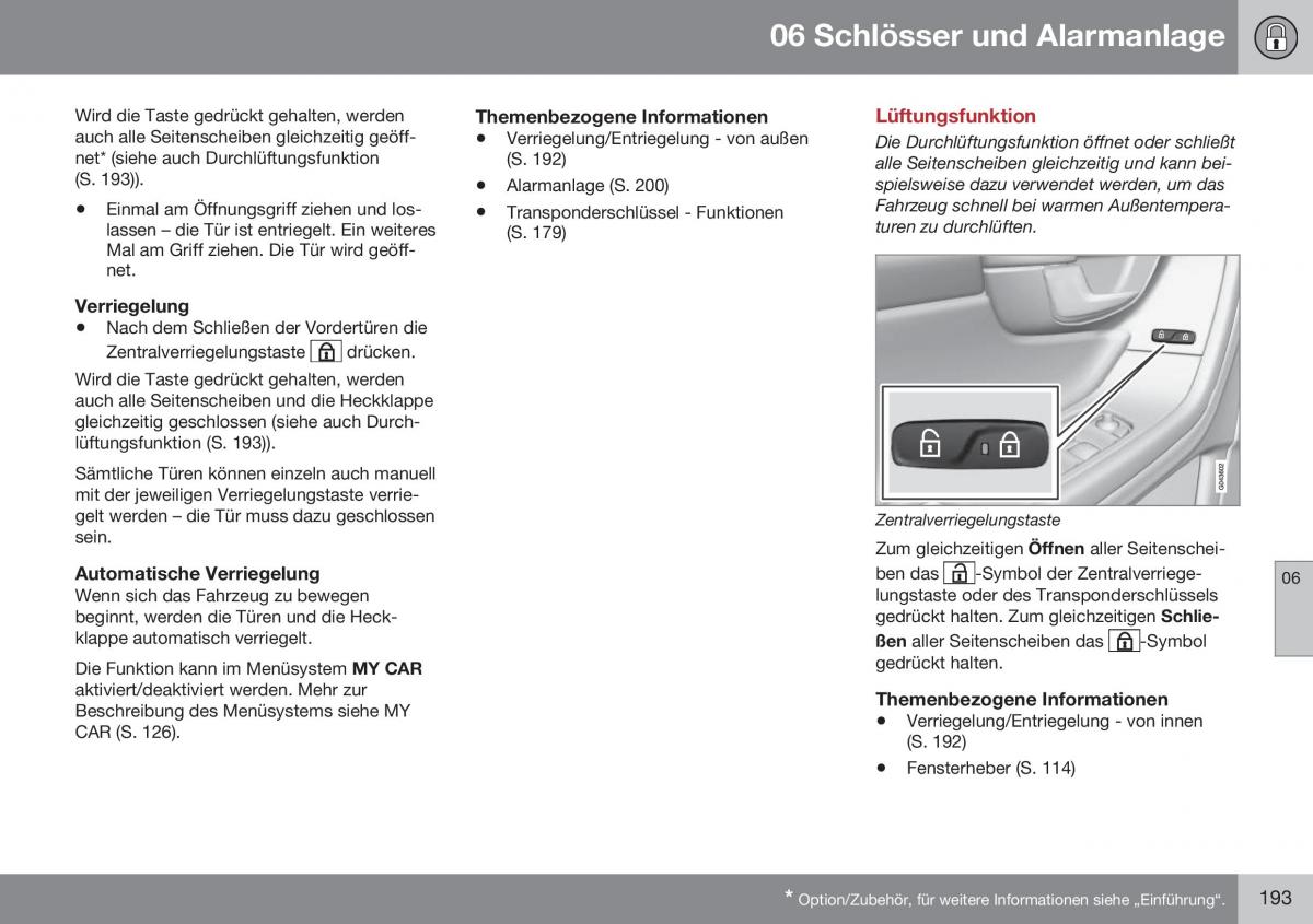 Volvo XC70 Cross Country II 2 Handbuch / page 195