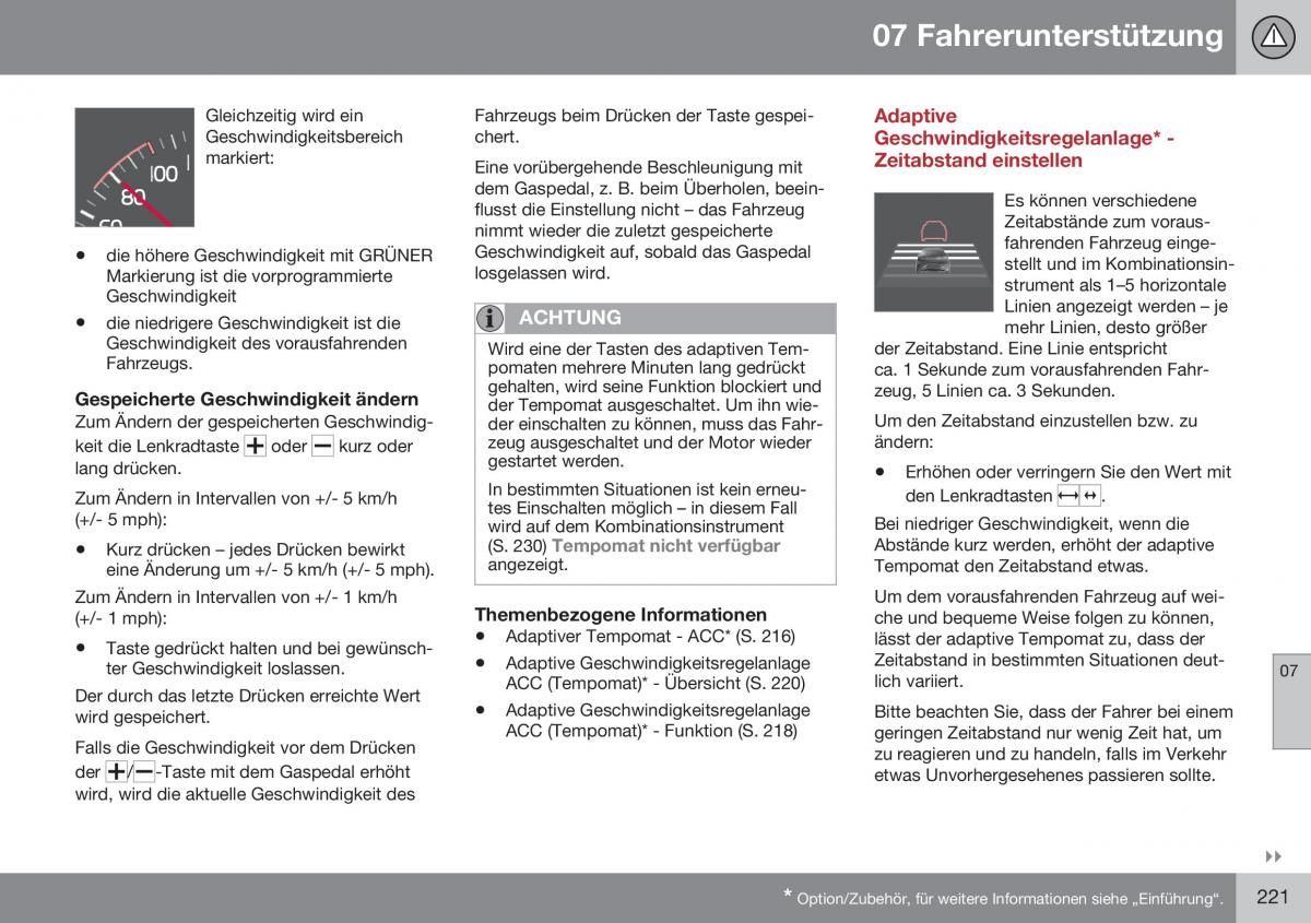 Volvo XC70 Cross Country II 2 Handbuch / page 223