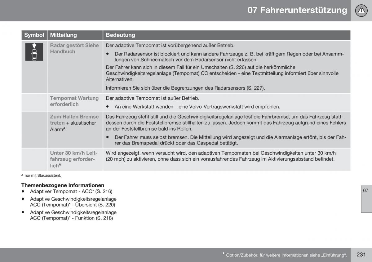 Volvo XC70 Cross Country II 2 Handbuch / page 233