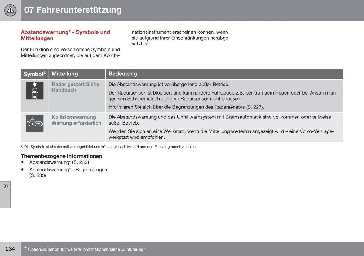 Volvo XC70 Cross Country II 2 Handbuch / page 236