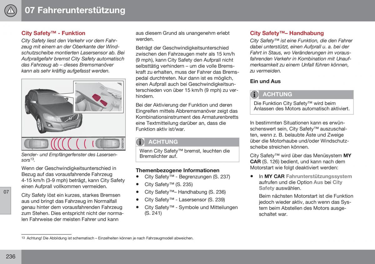 Volvo XC70 Cross Country II 2 Handbuch / page 238