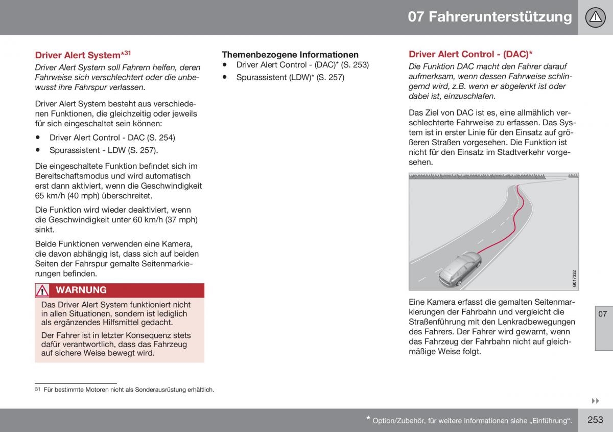 Volvo XC70 Cross Country II 2 Handbuch / page 255