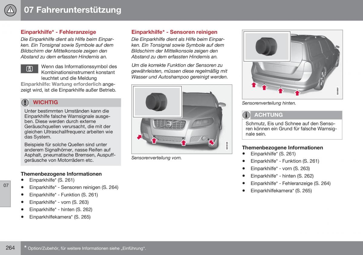 Volvo XC70 Cross Country II 2 Handbuch / page 266