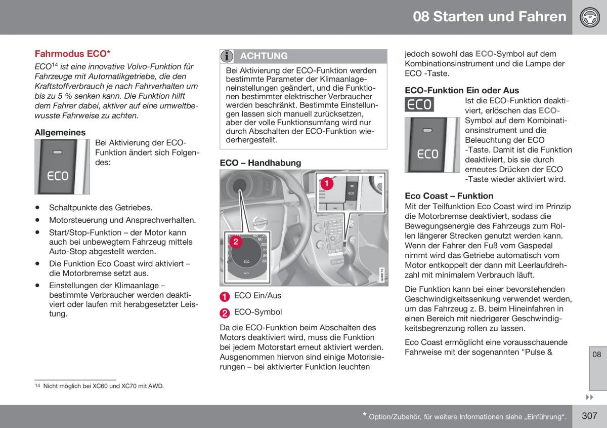 Volvo XC70 Cross Country II 2 Handbuch / page 309