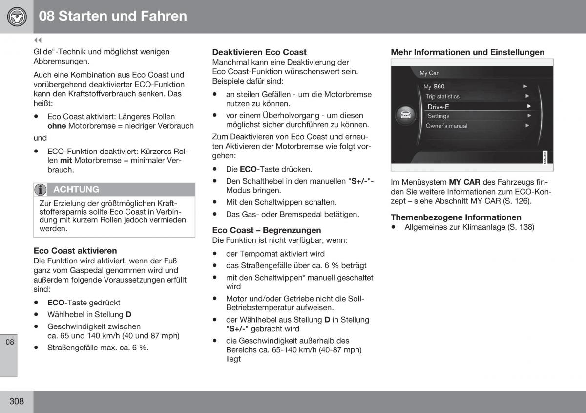 Volvo XC70 Cross Country II 2 Handbuch / page 310