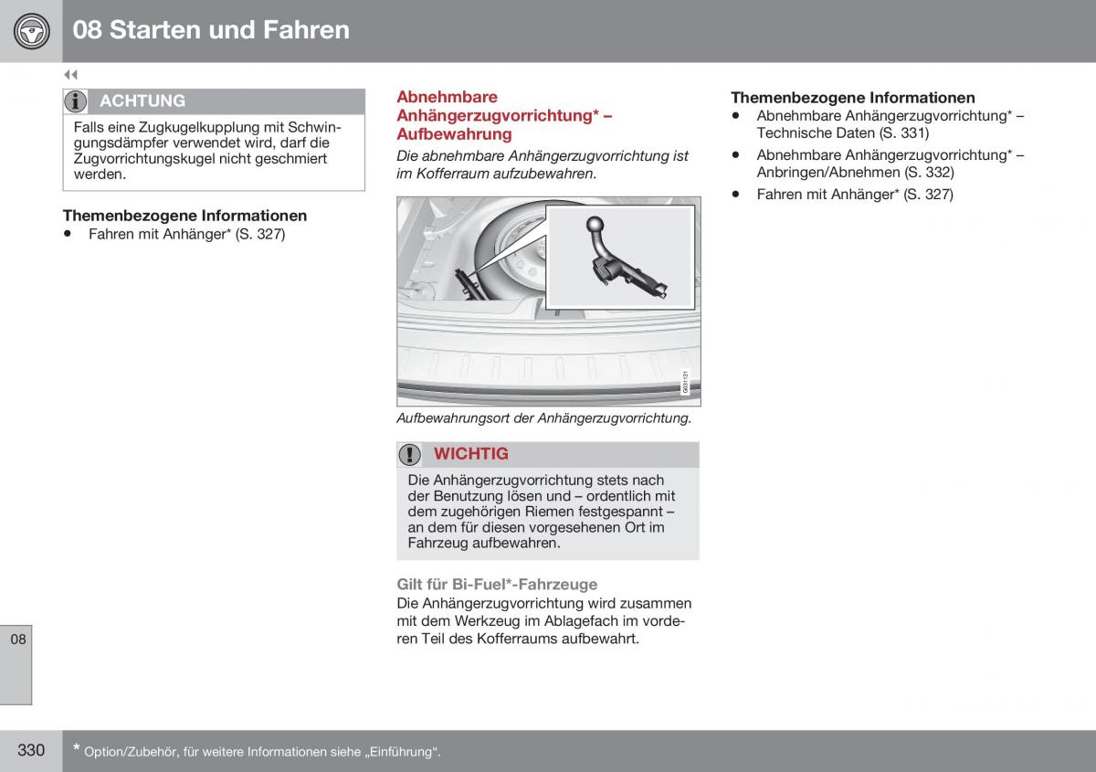 Volvo XC70 Cross Country II 2 Handbuch / page 332