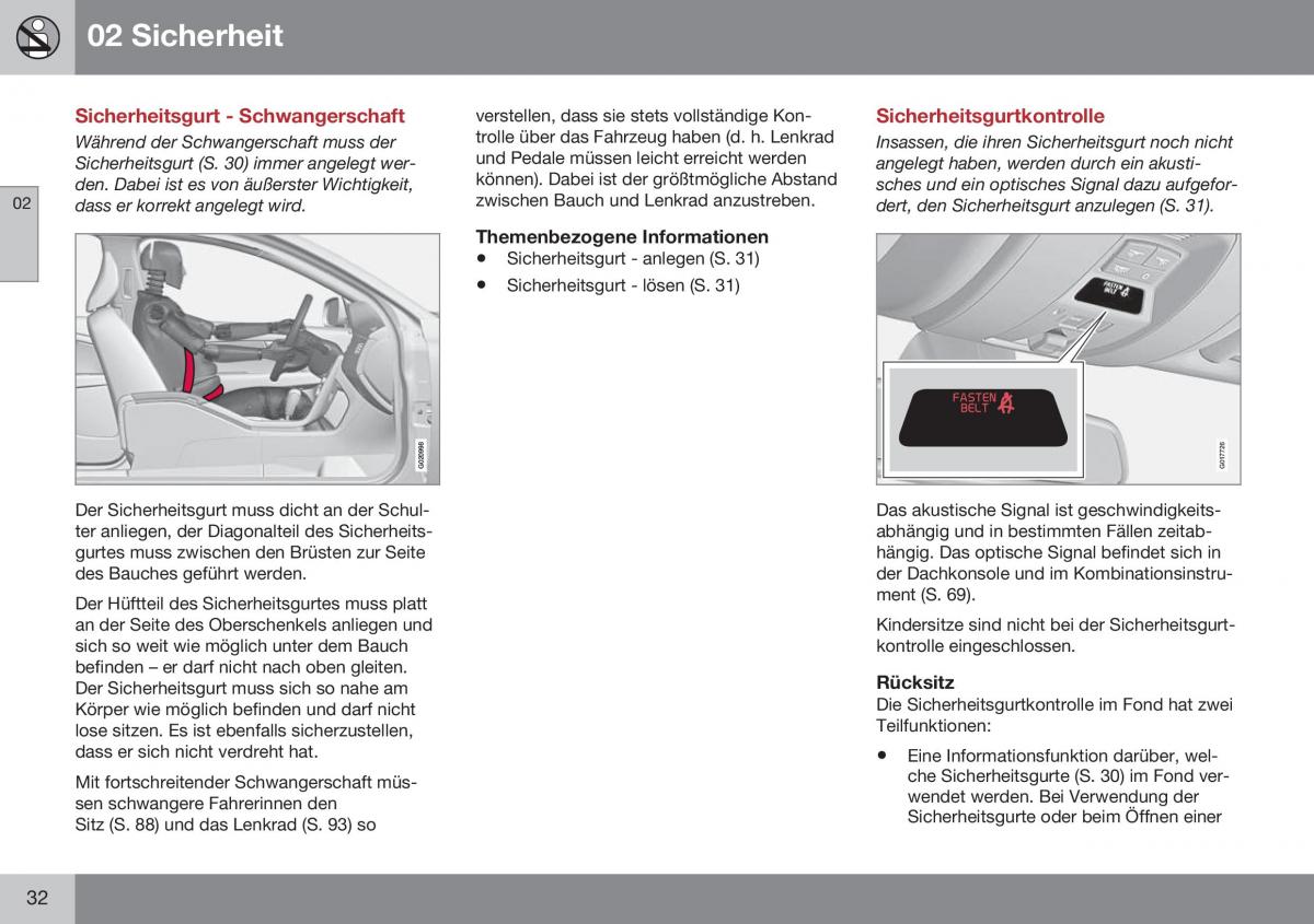 Volvo XC70 Cross Country II 2 Handbuch / page 34