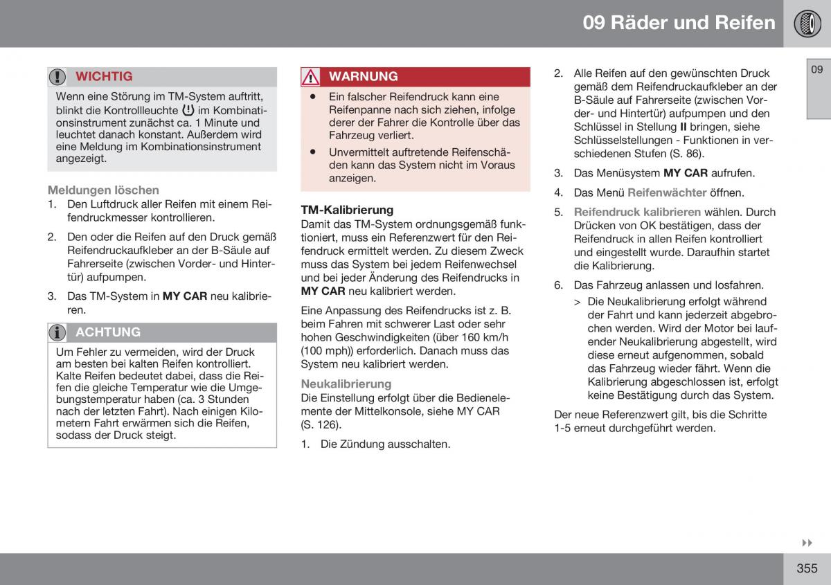 Volvo XC70 Cross Country II 2 Handbuch / page 357