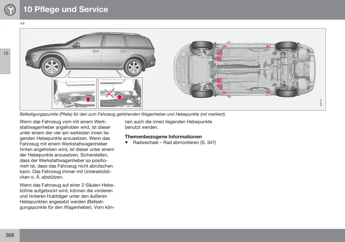 Volvo XC70 Cross Country II 2 Handbuch / page 370