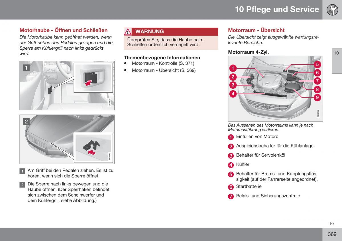 Volvo XC70 Cross Country II 2 Handbuch / page 371