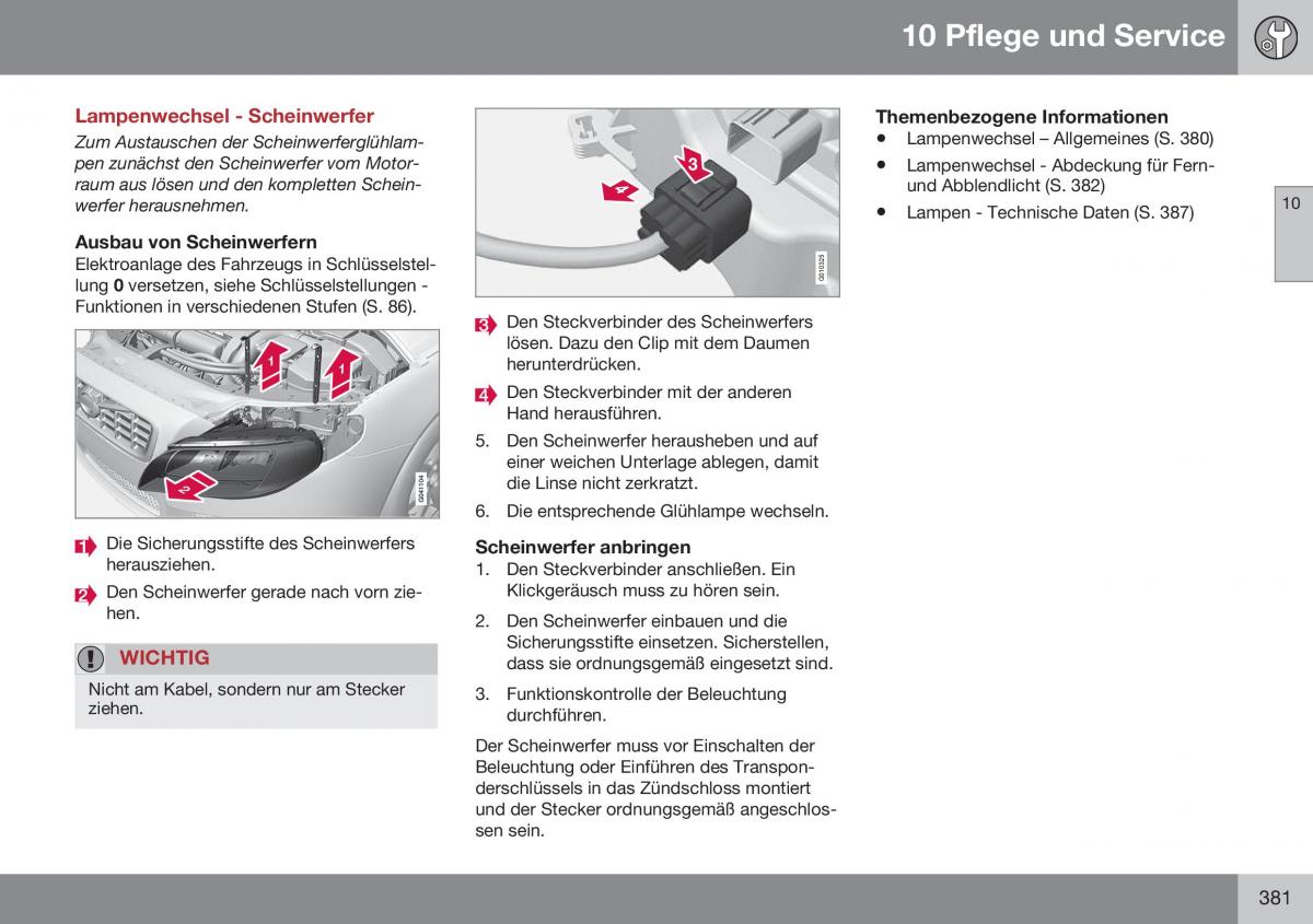 Volvo XC70 Cross Country II 2 Handbuch / page 383